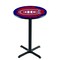 Holland Bar Stool Co 42" Blk Wrinkle Montreal Canadiens Pub Table L211B4228MonCan - alternate 1